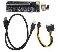 NUOBESTY Pcie Riser Card Gpu Graphics Card Extension Cable with Seamless Visual Effect and Enhanced Graphics Processing Power, Black Pvc and Copper Material for Mining and External Gpu