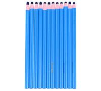 NUOBESTY Peel-Off China Markers Grease Wax Pencil Drawing Marking Crayon Trimming Thread Machine Point Pencil for Metal Glass Fabric (Blue)