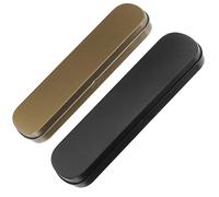 NUOBESTY Pen Holder 2 Pieces Metal Pen Cases Empty Stationery Boxes Flat Pen Boxes with Lid for Students Gifts for Children