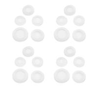 NUOBESTY Piggy Bank Stopper, 4sets PVC Piggy Bank Bottom Caps Replacement Saving Box Plug Hole Cover Silicone Seal for Coin Jar Accessories 28mm, 30mm, 32mm, 34mm, 36mm