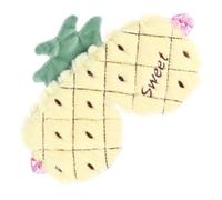 NUOBESTY Pineapple Sleep Eye Cover Cartoon Sleep Mask Plush Shading Eye Mask Comfortable Wear for Women at Home