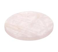 NUOBESTY Pink Coasters Made of Natural Crystal round Shape and Elegant Appearance, Designed to Prevent Damage or Stains while Providing Increased Stability, as Decorative Home