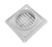 NUOBESTY Plastic Air Grille Mosquito Screen, Sturdy White Ceiling Register 100mm Connection Diameter, Sturdy Ventilation Cover Suitable for Home and Office