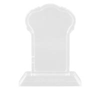 NUOBESTY Plastic Ancestral Memorial Tablet for Graveside and Home Worship Portable Funeral Favor with Clear Display Traditional Sacrificial Plaque for Family Tribute and Halloween