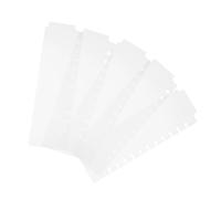 NUOBESTY Plastic Binder Dividers Set 5pcs Mini 3-Ring Notebook Inserts with Tabs for Office Organization and Planner Bookmark Use