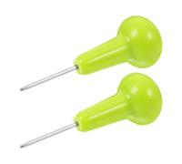 NUOBESTY Plastic Braille Writing Tool with Sturdy Green Plastic Material 2pcs Portable Braille Writer Stylus Enhancing Accessibility for Blind Visually Impaired Individuals