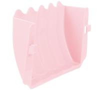 NUOBESTY Plastic Hanging Guinea Pig Feeder Bowl for Small Animals, Easy to Clean Pink Rabbit Food Feeder Rack Suitable for Cage Feeding