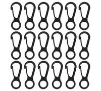 NUOBESTY Plastic Hooks Cargo Hooks 50pcs for Camping and Mountaineering Mini 8 Shaped Multi-purpose Pom Material Easy Operation, for Tents and Backpacks in Outdoor Adventures