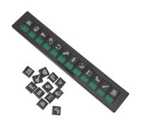 NUOBESTY Plastic Moving Packing Organizer Board with 24-Slot Sliders for Visual Checklist and Instant Identification, for Home Organization and Office Use