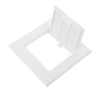 NUOBESTY Plastic Plumbing Wall Access Panel 100x100mm White Hinged Service Door Cover for Drywall Ceiling Inspection and Repair