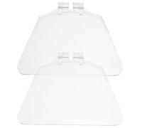 NUOBESTY Plastic Protective Sheet 2-Pack Bench Guard Shield Attachment for Angle Grinder Transparent Safety Cover Easy Install Eye Protection for Grinding Tools