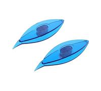 NUOBESTY Plastic Tatting Shuttles Set of 2 for DIY Lace Making, Blue Hand Art Manual Tools Suitable for Beginners in Tatting and Weaving Crafts