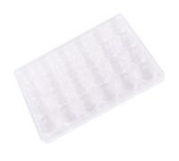 NUOBESTY Plastic Travel Bottles for Cosmetic Mini Dispensing Bottles Lids for Diamond Art Bead Organizer and Makeup Sample Containers Small for Travel Use
