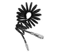 NUOBESTY Pneumatic Air Tube Fitting Coil Hose with Quick Disconnect Leakproof Spiral PU Compressor Hose for Air Tool Accessories Secure Self-Locking