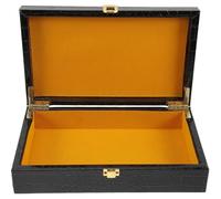 NUOBESTY Portable Cigar Case Travel Flip-Cover with Imitation Pattern Multi-Purpose Metal and Pu Storage Holder Keeps Cigars Fresh for Home and Travel