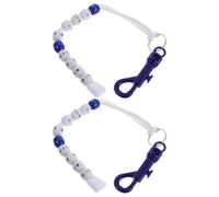 NUOBESTY Portable Golf Score Counter Beads Bracelet in Blue Plastic with Clip, Elegant and Stylish Design for Competitions and Golf Course Use, Interactive Fun Accessory for Players