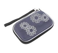 NUOBESTY Portable Hard Drive Case Protective Pouch with Elastic Band and Mesh Pocket for External Storage for Hard Drives Disks Data Cables Design