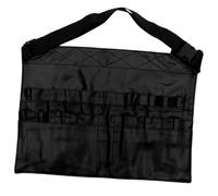 NUOBESTY Portable Makeup Brush Bag with Pocket, Handmade Pu Waist Apron Bag for Professional Makeup Artists, Easy to Use and Practical Storage Pouch Suitable for Shooting On-site