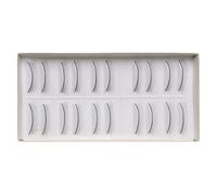 NUOBESTY Practice Lashes with Pre-adhesive Strips 10 Pairs Artificial Hair Eyelash Extensions Supplies Eyelash Extension Application for Training and Teaching