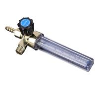 NUOBESTY Pressure Reducer Flowmeter Alloy Argon Flow Gauge Clear for Homebrew Systems Kegerators
