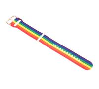 NUOBESTY Printed Rainbow Silicone Replacement Watch Band Compatible with Galaxy Watch Active Comfortable Unisex Strap for Birthdays Weddings and Everyday Use