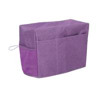 NUOBESTY Protective Sewing Machine Cover with Organizational Pockets Foldable Dust Cover for Home Sewing Machines Convenient Storage for Accessories Purple