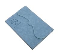 NUOBESTY PU Leather Cover Planner Notebook Calendar for Work and School Weekly Goal Setting Organizer with Monthly Schedule College Ruled Daily Journal for Travel and Task Management