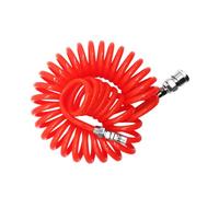 NUOBESTY PU Spring Flexible Retractable Air Hose with Joint Polyurethane Tube Resistant to Twisting Crushing Abrasion for Pneumatic Air Compressor Use