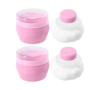 NUOBESTY Puff Baby Puff 2 Sets Portable Plush Talcum Applicator for Infant after Use with Soft Comfortable Grip for Daily Skincare Routine