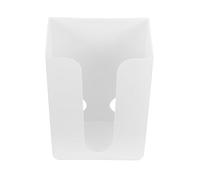 NUOBESTY Punch-Free Wall-Mounted Tissue Box Holder White, Hanging Napkin Container for Bathroom, Creative Tissue Storage Organizer, No Drilling Installation, Space-Saving Design