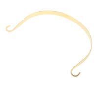 NUOBESTY Pure Brass Ergonomic Teapot Handle Replacement, Wear-Resistant Metal Tea Pot Grip with Curved Hook for Glass and Ceramic Kettles, Compact Teapot Handle Suitable for Home Brewing