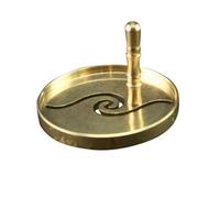 NUOBESTY Pure Copper Incense Printing Mold DIY Seal with Unique Hollow Patterns Lightweight Portable Household Fragrance Press Tool for Custom Incense Making