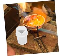 NUOBESTY Quartz Crucible Melting Cup with Lid for Gold Silver Casting Heat Resistant Smelting Mold for Jewelry Metalwork Uniform Heating Crucible for Recasting and Melting Metals