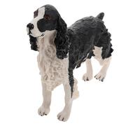 NUOBESTY Realistic Spaniel Dog Figurine for Desktop and Garden Decor Hand-painted Tiny Model with Lifelike Detail Gift for Spaniel and Decorative Animal for Christmas and Birthday