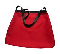 NUOBESTY Red Canvas Foldable Waist Bag for Outdoor Vegetable and Herb Foraging Adventures, Practical Storage Solution Tote Bag for Garden Tool Carrying and Shopping Trips