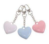 NUOBESTY Refillable Eyeshadow Palette Plastic and Metal Travel Makeup Organizer with Mirror and Keychain Heart Shaped 3pcs Versatile Storage Compact Blush Box and Women