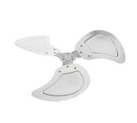 NUOBESTY Replacement Fan Blades 18 Inch Aluminum for Industrial Floor Fan | Three-leaf Design, 10mm Centre Hole, Silver Finish, for Oscillating Pedestal Fans and Workshop Repairs