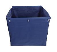 NUOBESTY Replacement Janitorial Cart Bag Oxford Cloth with Metal Hook, Multipurpose Cleaning Supply Bag for Housekeeping Utility Cart, Blue 830x580x630mm