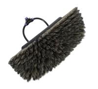 NUOBESTY Replacement Solar Panel Brush Head with Water-fed Five-side Cleaning Design, Sturdy Window Cleaning Brush Attachment for Leaf Removal, Compatible with Water-fed Poles for Roofs,