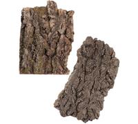 NUOBESTY Reptile Climb Platforms Suitable for Reptile Terrarium and Pet Breeding Cage 2pcs Bark Material Creative Ornament Decoration for Bearded Dragon and Gecko
