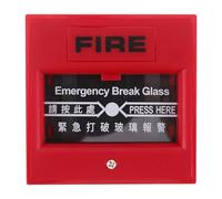 NUOBESTY Resettable Emergency Fire Alarm Button Fire Alarm Plastic Pull Station Manual Safety System Call Point Horn Buzzer For Home Office