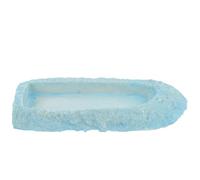 NUOBESTY Resin Reptile Suitable for Terrarium Use Water Bowl and Feeding Dish Designed to Hold Food and Water and Prevent Worms Escaping for Lizards and Spiders