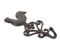 NUOBESTY Retro Rooster Cast Iron Wall Hook, Heavy Duty Vintage Wall-Mounted Coat and Towel Hanger for Bathroom and Kitchen Decor