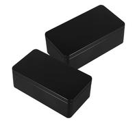 NUOBESTY Retro Style Tin Box 2Pcs Metal Storage Containers Large Capacity Black Tinplate Vintage Decorative Boxes for Tea Storage and Wedding Use