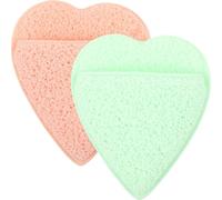 NUOBESTY Reusable Face Scrub Pads for Pore Cleansing and Exfoliating with Timesaving Design 2pcs Facial Cleansing Sponges Suitable for Daily Face Care and Makeup Removal
