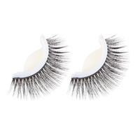 NUOBESTY Reusable for 3d Self-adhesive Natural Look False Eyelashes Comfortable to Wear Plastic Material with Spare Glue Strips and Photo Shoot Professional Applications