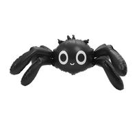 NUOBESTY Reusable Giant Inflatable Spider Balloon for Halloween Party Decorations Black Foil Balloon for Indoor Outdoor Use Birthday Cartoon Animal-shaped Party Decor