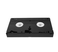 NUOBESTY Reusable Video Head Cleaning Tape Vcr Tape Head Cleaner Black Plastic Easy Application Prolongs Device Lifespan for Home Cinema