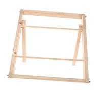 NUOBESTY Ribbon Organizer Rack Wooden Ribbon Storage Display Tabletop Craft Organizer for Seamless Access for Home Decor and Craft Rooms