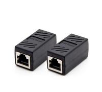 NUOBESTY Rj45 Female to Female Connector Connect Two Rj45 Cables Abs Material to Extend Ethernet Cable 2pcs Inline Coupler Network Lan Connector Adapter for Office and Home Use